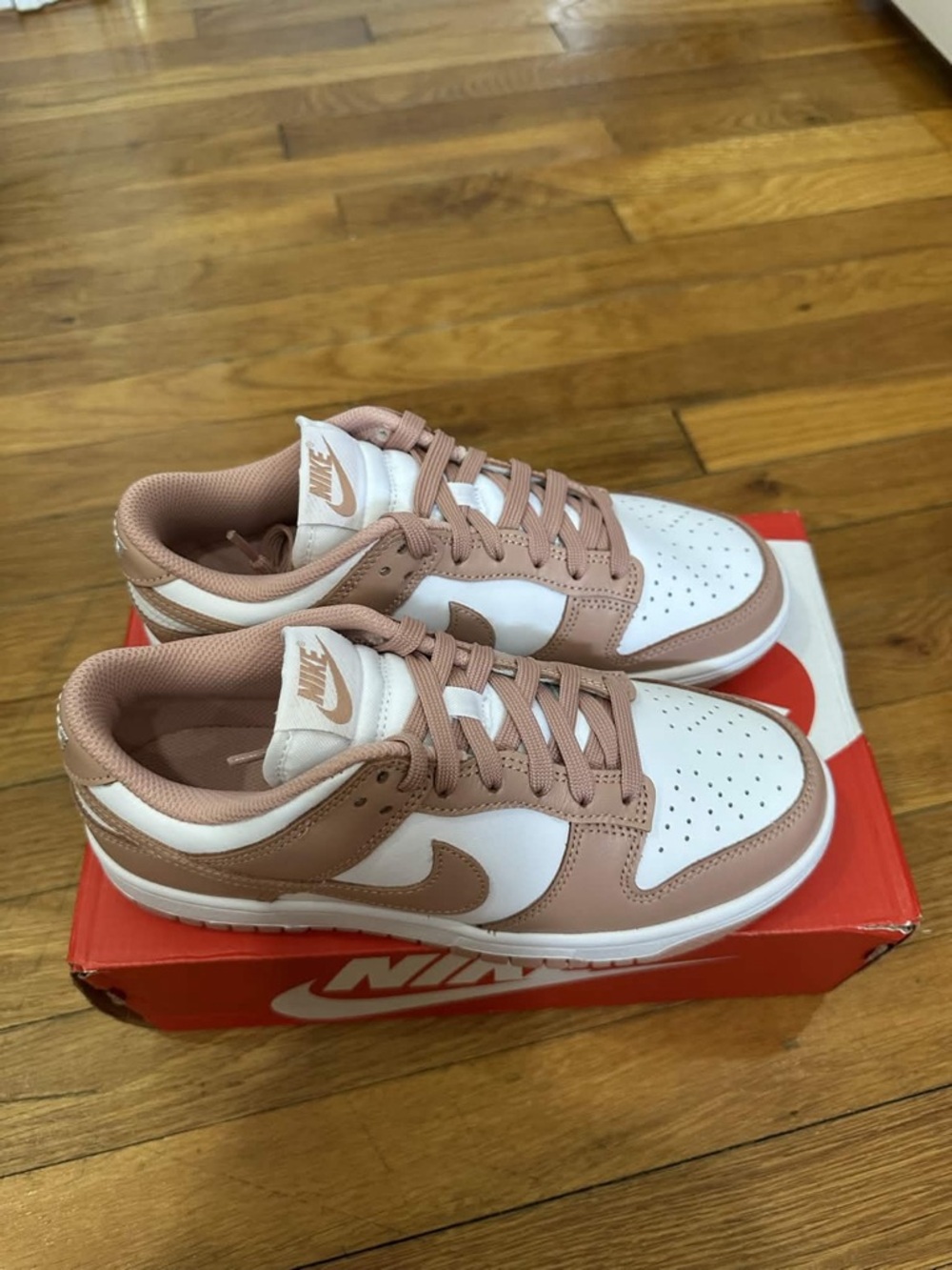 *New* Nike Dunk Low White Pink (DD1503-118) Size 6.5W *Damaged Original Box*
